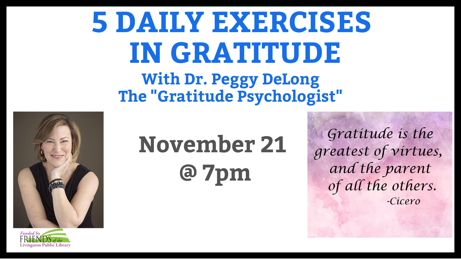 Gratitude workshop with Peggy DeLong