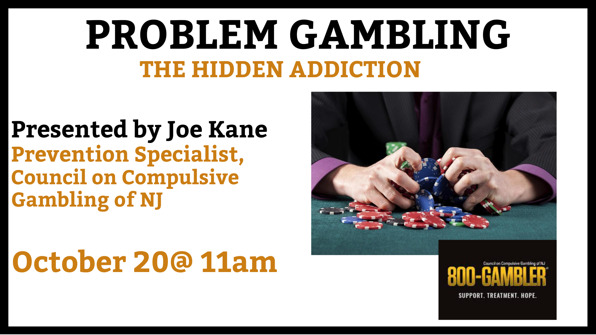 Problem Gambling with Joe Kane