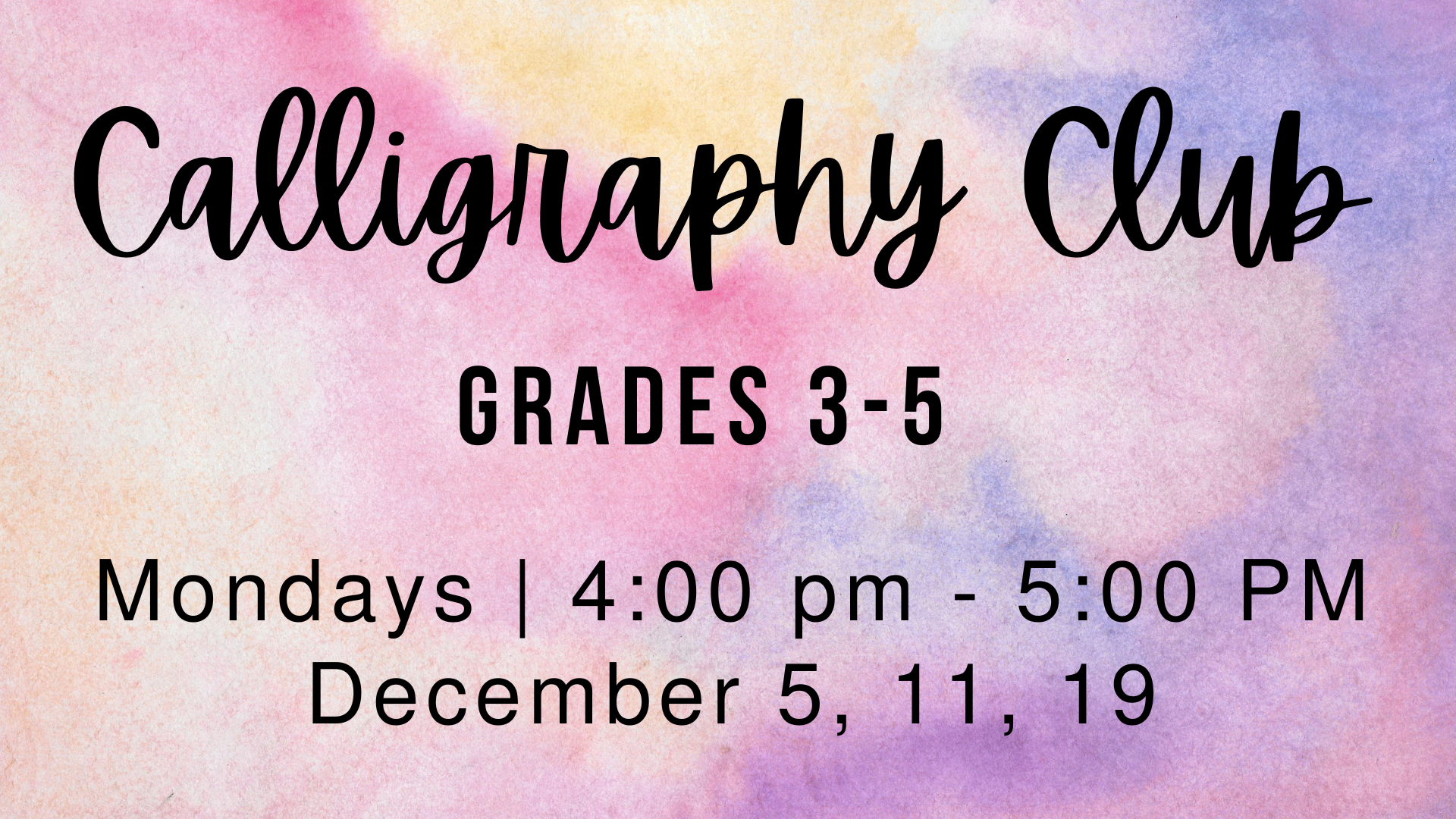 calligraphy club text