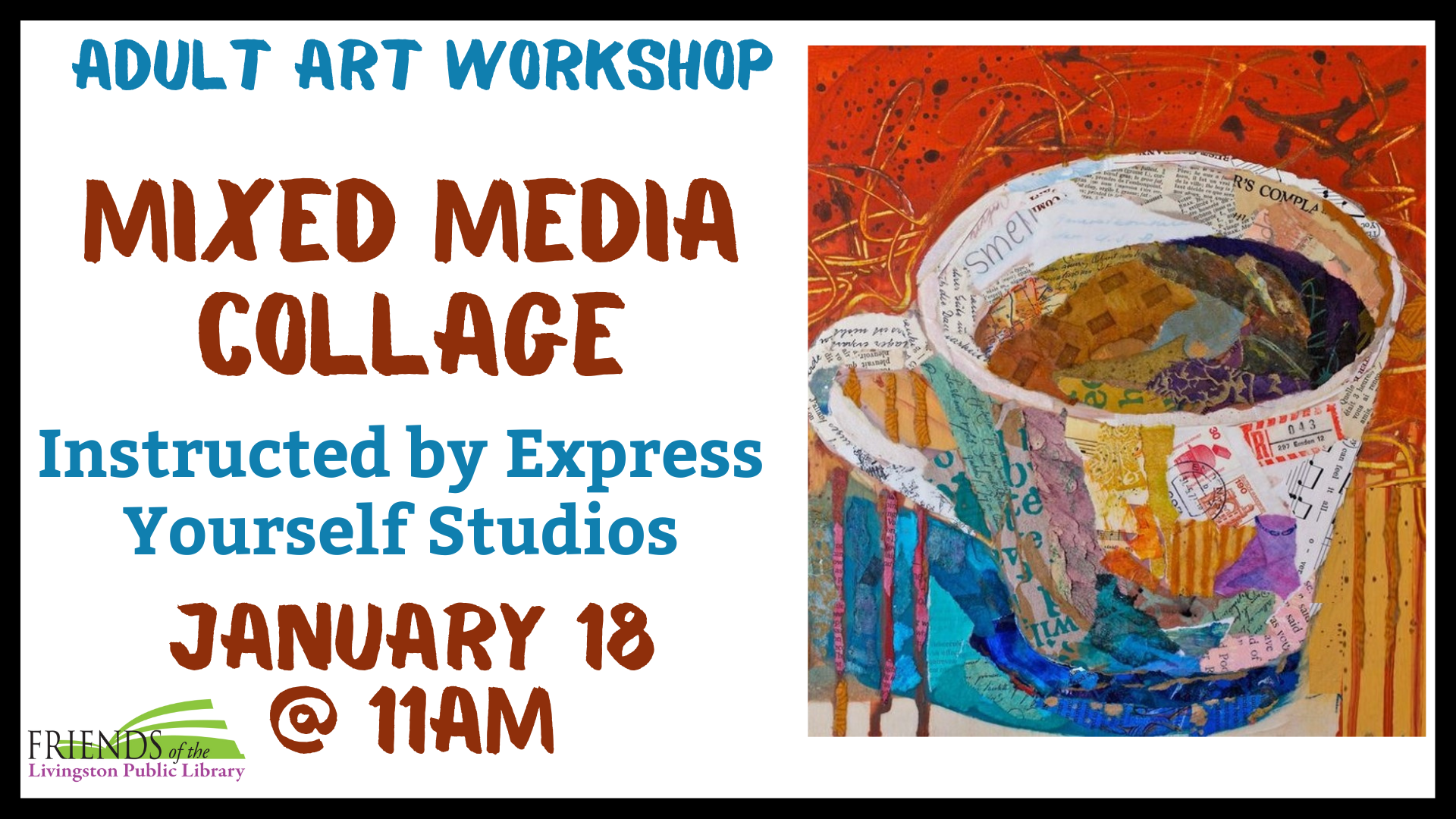 Collage workshop for adults