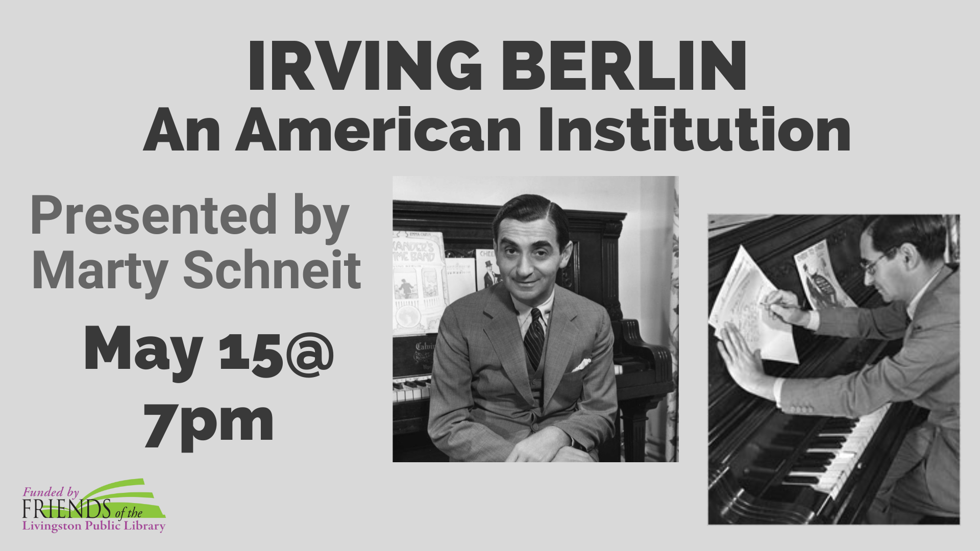 A talk on Irving Berlin