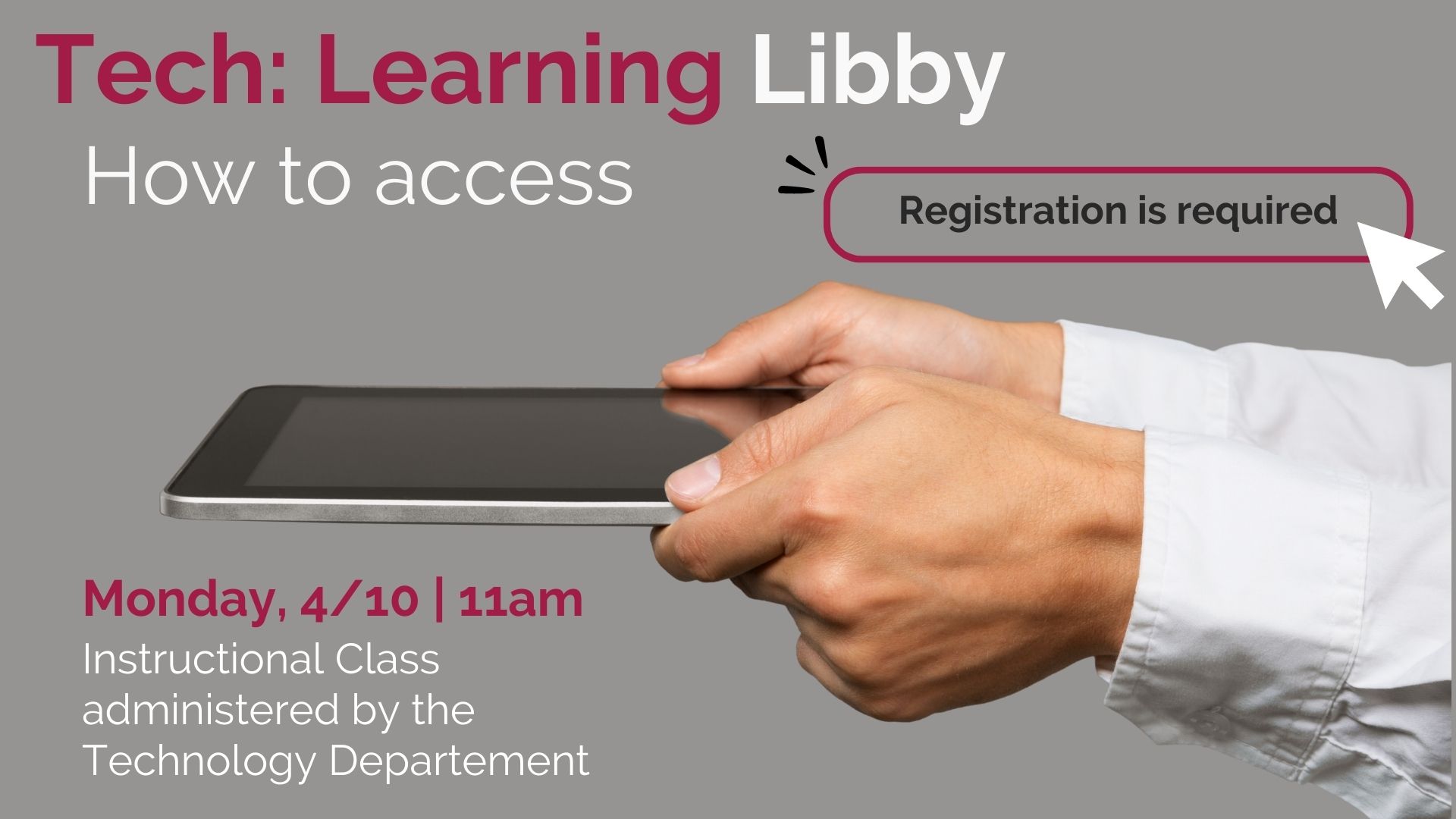 How to access Libby tech class