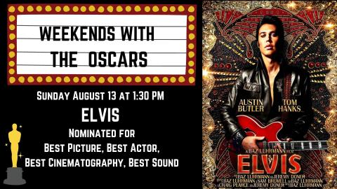 Banner advertising our screening of ELVIS