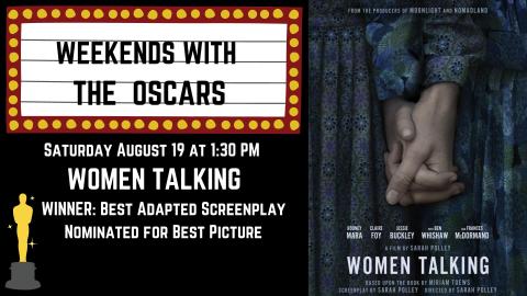 Banner advertising our screening of WOMEN TALKING