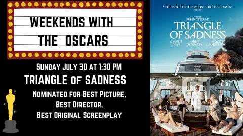 Banner advertising our screening of TRIANGLE OF SADNESS