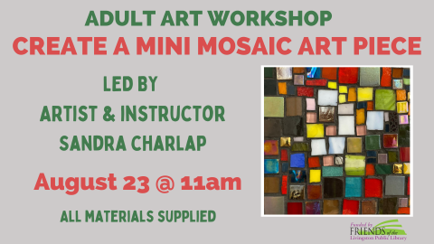 Mosaic art workshop for adults