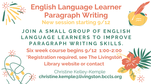 ELL Paragraph Writing Class