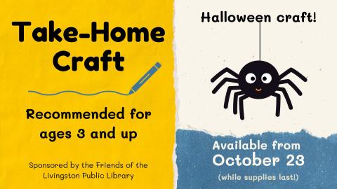 Take-home craft: image of smiling spider