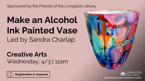 Make an alcohol ink painted vase