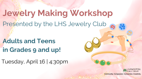 Jewelry Making Workshop for Teens and Adults