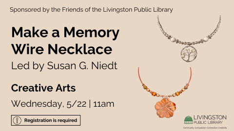 Adult art workshop: Memory Wire Necklace