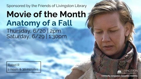 Banner advertising our screening of ANATOMY OF A FALL