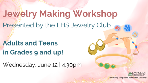Jewelry Making Workshop for Teens and Adults