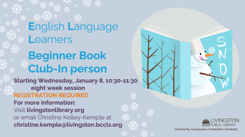 English Language Learners Beginner Book Club - In Person