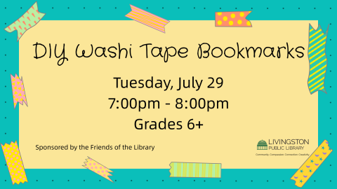 DIY Washi Tape Bookmarks