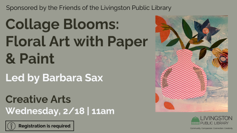 Adult Collage Workshop: Blooms with Paper and Paint