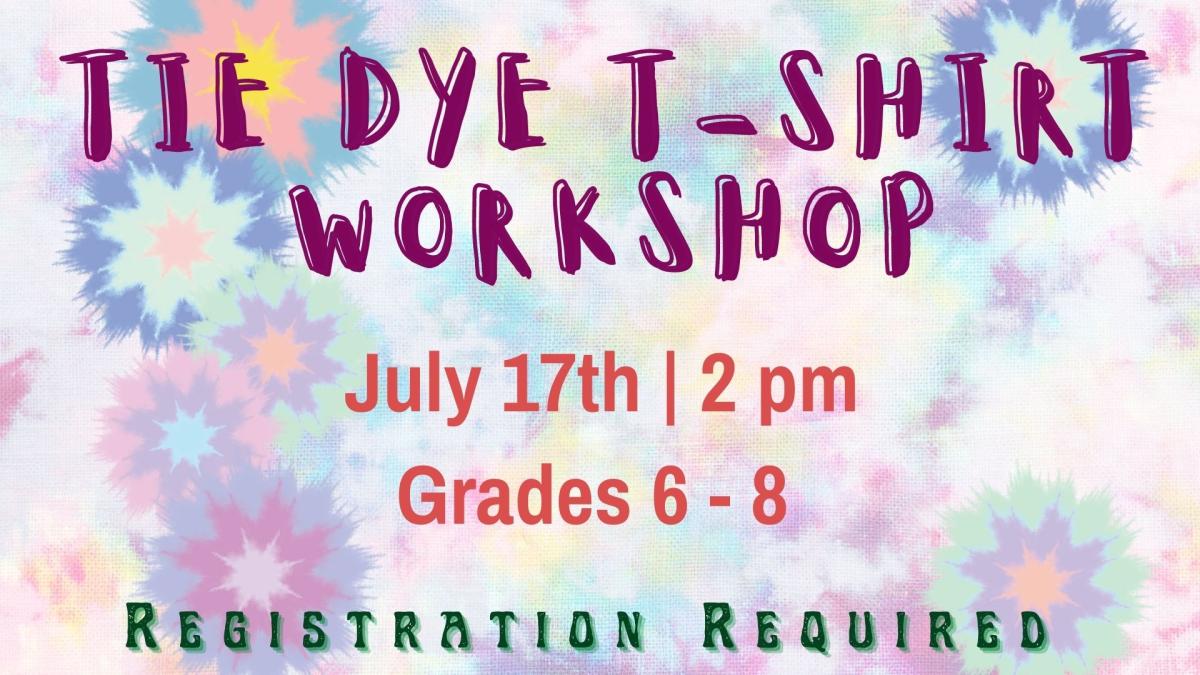 tie dye tshirt workshop