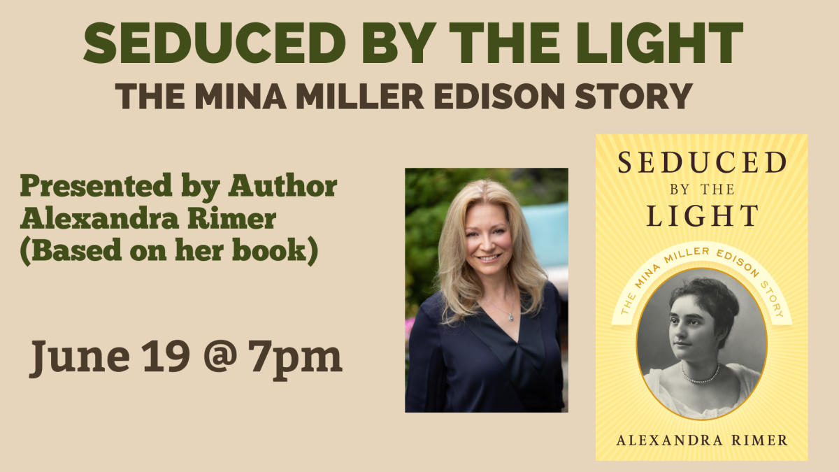 Author talk on book about Mina Miller Edison