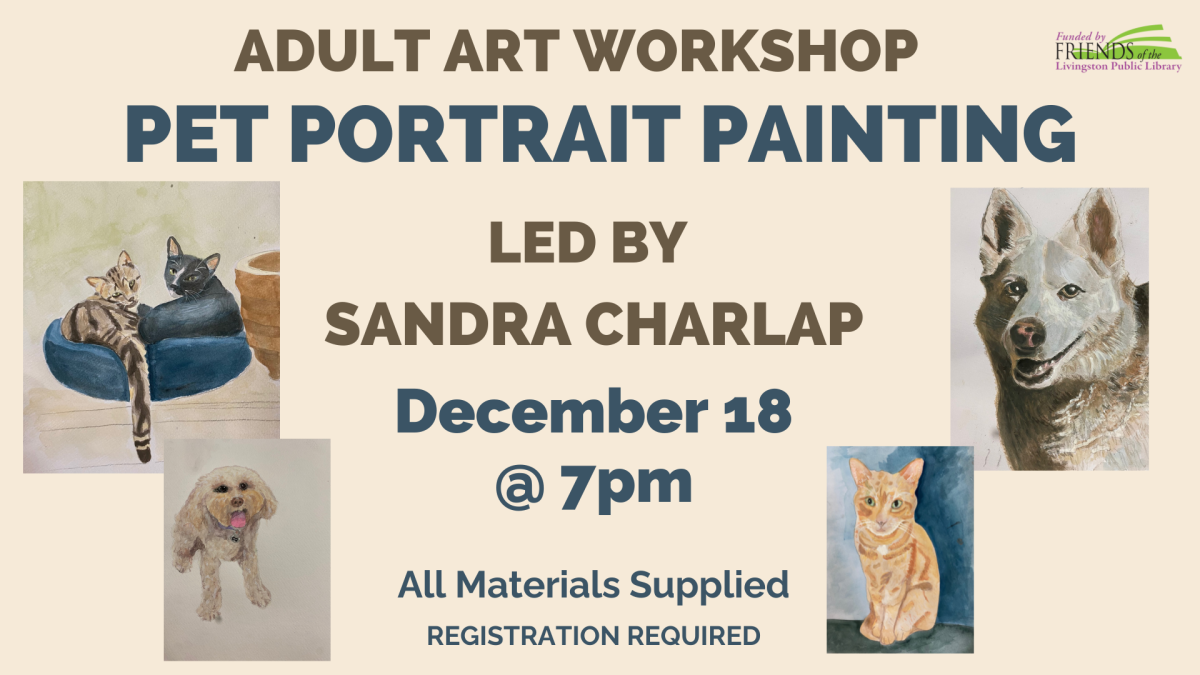 Pet portrait painting workshop