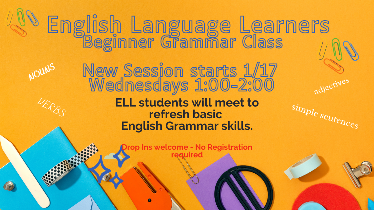 English Language Learners Basic Grammar Class