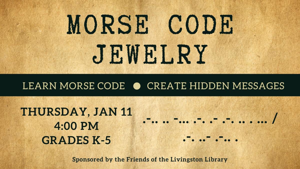 Morse Code Jewelry: Learn morse code, Create hidden messages. 