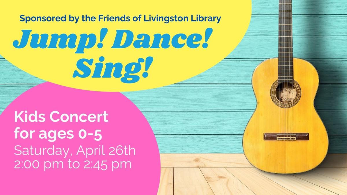 Jump, Dance, Sing Kids Concert at 2pm on April 26th