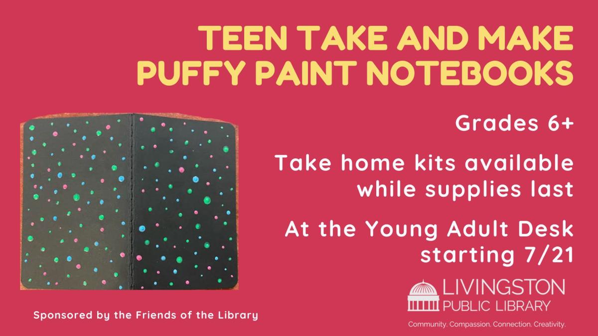 Red Background, yellow and white text. Picture of final product.