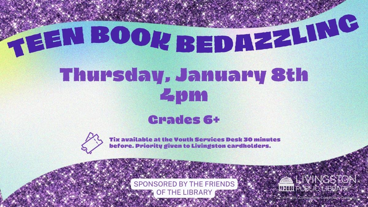 Purple sparkles in the background, with a blue gradient main background. Purple large text.