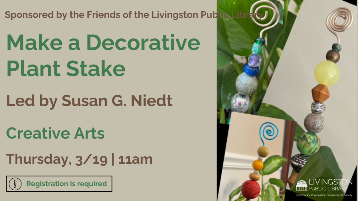 Adult Art Workshop: Make a Decorative Plant Stake